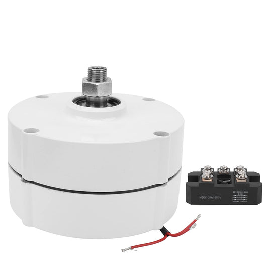 400W permanent magnet generator 550r/m 3 phase generator AC permanent magnet generator aluminum alloy shell electric motor generator industrial supply (with rectifier 48V)