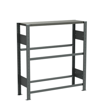 Warehouseman Beverage Crate Rack 6 Crates Made in Germany professional organization for crates Rack for beverage crates with shelf, drinks rack, water crate rack, beer crate rack