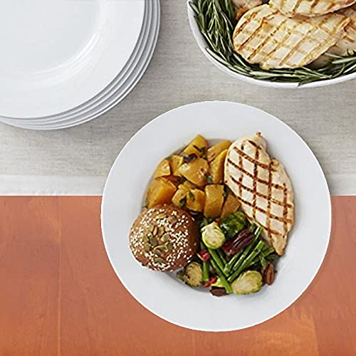 Amazon Basics Dinner Plate Set, 26.67 cm, 6 Pieces
