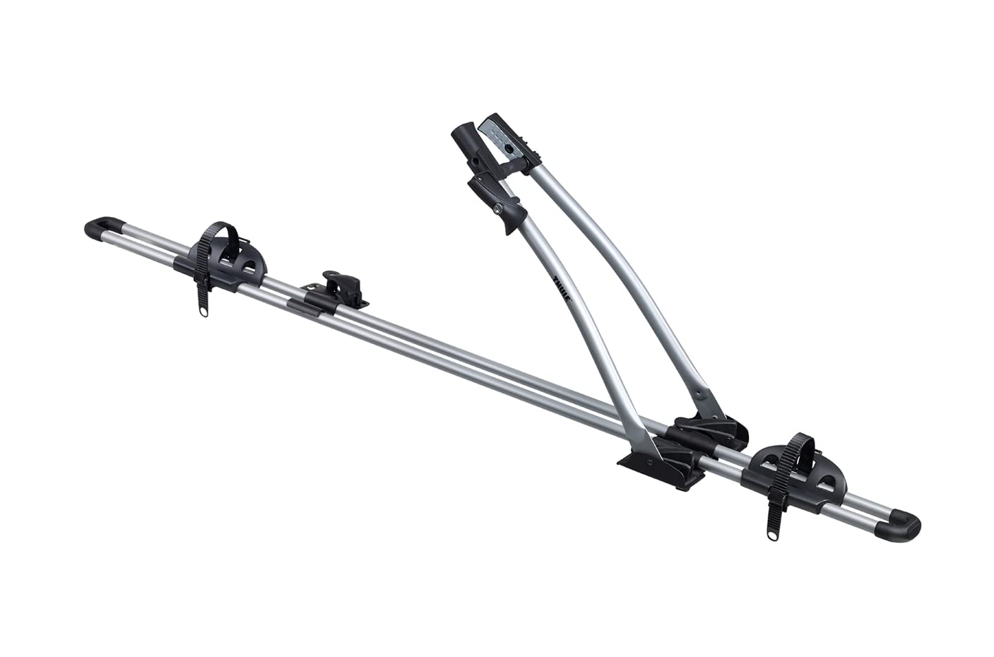 Thule FreeRide roof bike rack, bike carrier for roof, Aluminum, One-Size, Silver