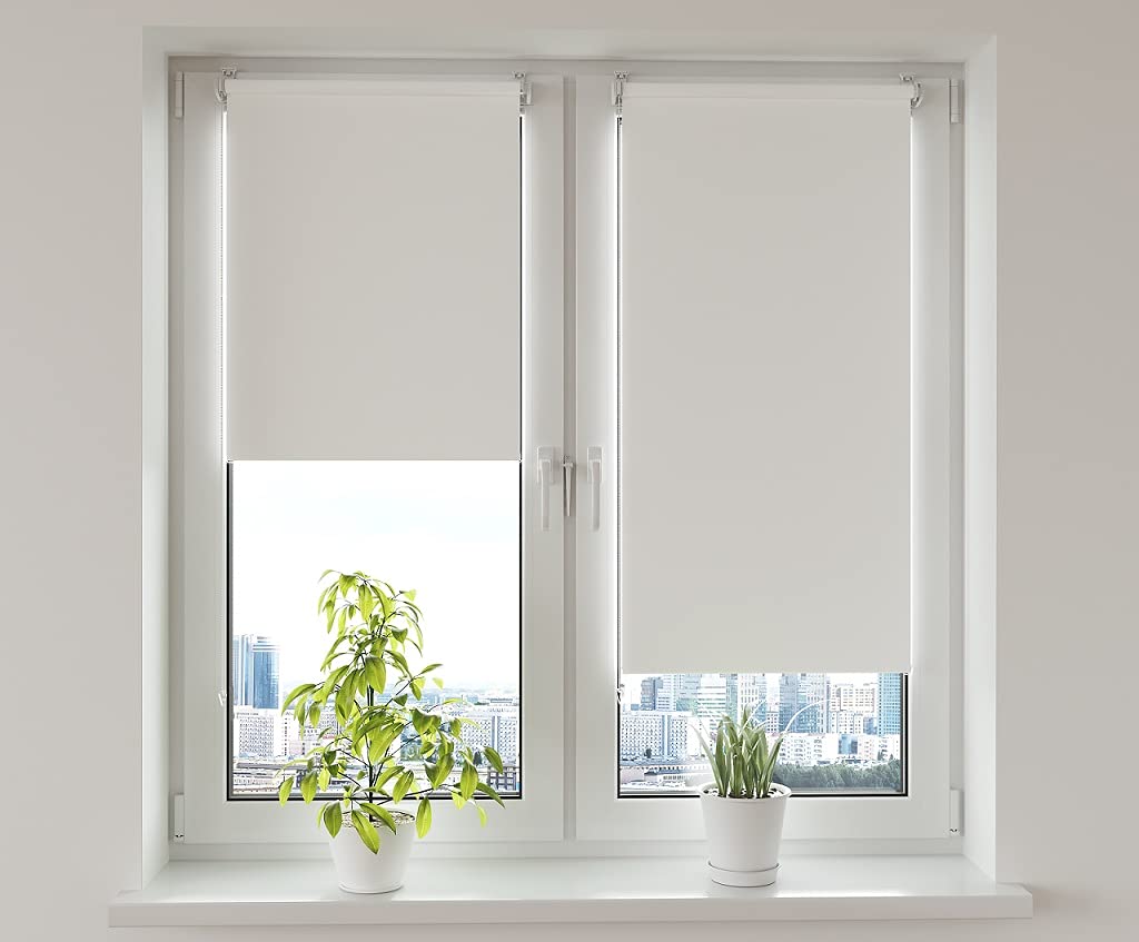 Blackout blind Klemmfix without drilling 75cm x 150cm Purple Blackout blind Window blind Roller blind Side pull blind Clamp blind for window & door
