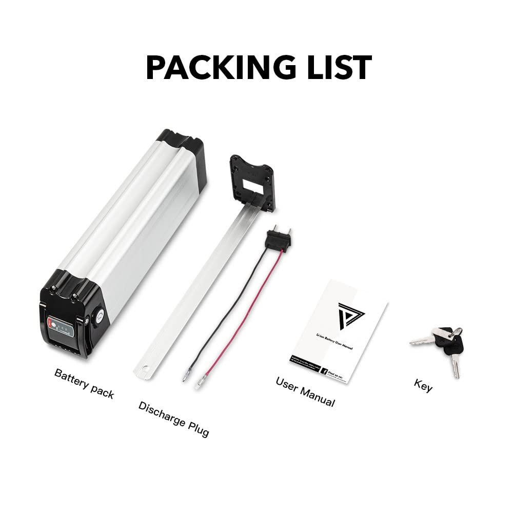 SEASON E-bike battery 36V 10.4Ah / 14.5Ah / 15.6Ah / 18.2Ah for electric bicycle compatible with Phylion/XH370-10J Zhenlong Aldi MiFa Trio.