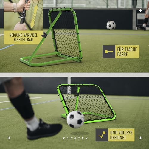 Racetex Rebounder for Soccer Kids [FULLY ADJUSTABLE] - Soccer Rebounder for Kids and Teens - Soccer Wall for a better and varied training.