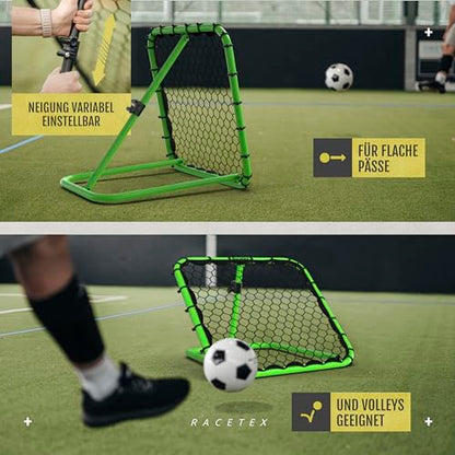 Racetex Rebounder for Soccer Kids [FULLY ADJUSTABLE] - Soccer Rebounder for Kids and Teens - Soccer Wall for a better and varied training.