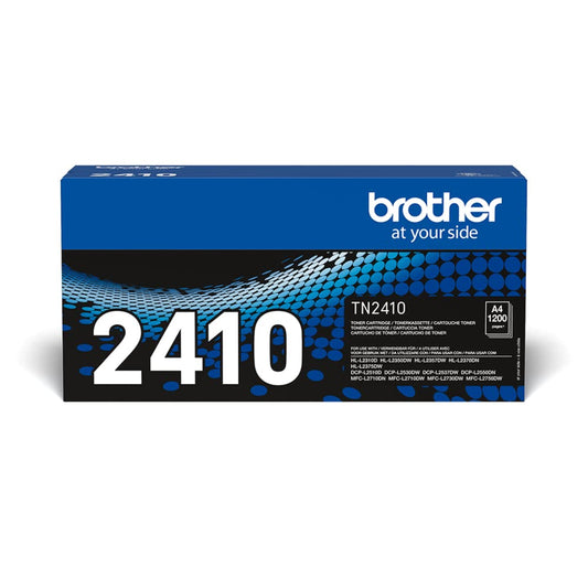 Brother TN2410 TN-2410 Toner Cartridge (for Brother HL-L2310D, HL-L2350DW, HL-L2370DN, HL-L2375DW, DCP-L2510D, DCP-L2530DW, DCP-L2550DN, MFC-L2710DN, MFC-L2710DW, MFC-L2730DW, MFC-L2750DW) black