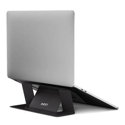 MOFT Laptop Stand, Foldable Notebook Stand with 2 adjustable angles, Improve Posture, Compatible with MacBook Air, MacBook Pro 11''-16'', Self-adhesive - Black Patterned.