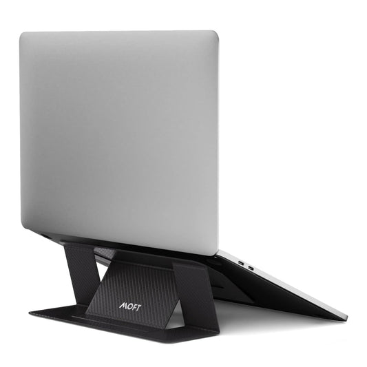 MOFT Laptop Stand, Foldable Notebook Stand with 2 adjustable angles, Improve Posture, Compatible with MacBook Air, MacBook Pro 11''-16'', Self-adhesive - Black Patterned.