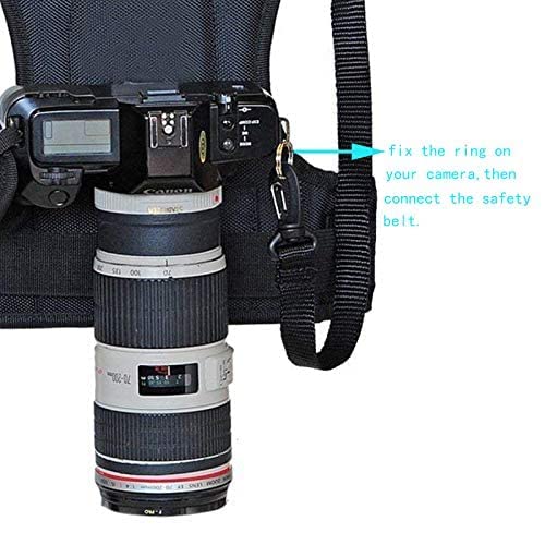 Nicama NC-VEST Camera Strap For 2 Cameras, Dual Camera Harness Vest Double Carrying Photographer Shoulder Strap Photo Vest For Canon Nikon Sony Olympus Fuji Pentax Hiking Climbing Wedding Travel