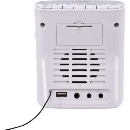 IMPERIAL DABMAN d15 - Radio alarm clock (DAB +, FM, 2 alarm times, dimmable display, USB charging port) - White.