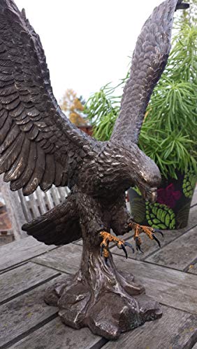 MC decorative figure bronzed - Eagle Wings of Glory - Bronze figure decoration indoor/outdoor.
