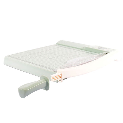 Vaessen Creative 2137-074 Paper Cutter 30cm Mint Green - Guillotine lever and paper cutting machine A4, A5, and A6 - Perfect for DIY, scrapbooking, journaling, card making, and crafting, Green, 30cm