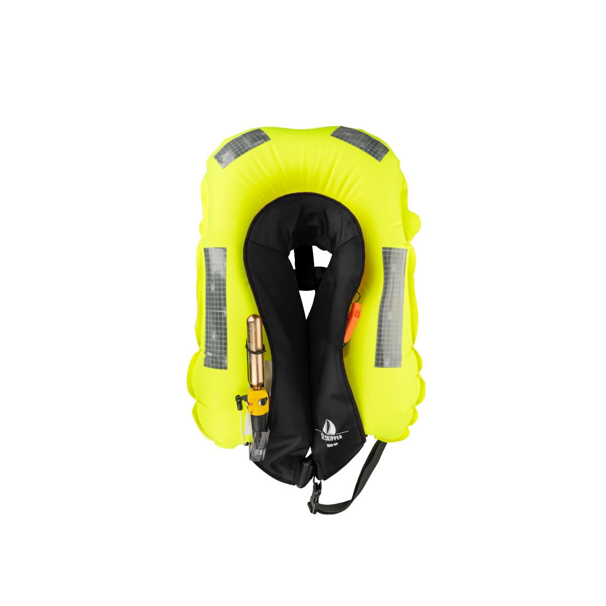 12skipper automatic life jacket 165N ISO with waistbelt, black.