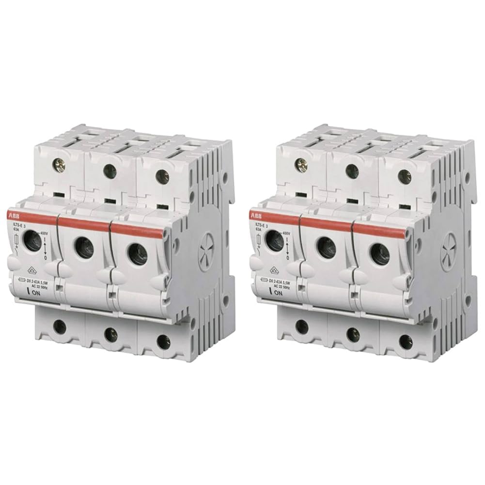 ABB 2CDE103001R1901 ILTS-E 3-pole disconnect switch, 400V, 63A, white (Pack of 2)