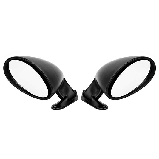 ZPSHYD Classic Car Side Mirror Set - 1 pair of black rearview mirrors, vintage car restoration accessory, enhance the exterior appearance and safety of your vehicle.