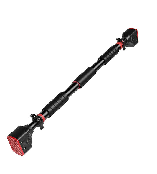 Adjustable pull-up bar for indoor use, wall-mounted with a secure non-slip grip. Adjustable from 71 to 95 cm and capable of supporting up to 200 kg.