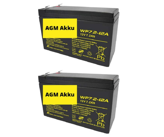 2X replacement battery for 12V 7.2Ah compatible stairlift seat lift Flow 1 2 Minivator 950 2000 Acorn Superglide 120