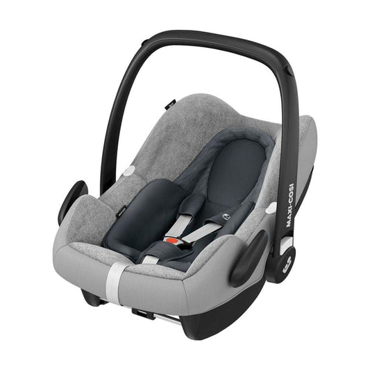 Maxi-Cosi summer cover, compatible with Maxi-Cosi car seats Rock, Pebble Plus, and Pebble Pro. Protective cover for the child car seat, ideal for hot summer days. Color: fresh grey.