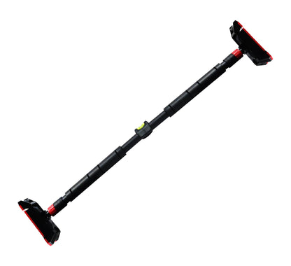 Kapler Pull Up Bar for door and door frame, adjustable with elastic lock, 300kg capacity, includes leveling tool and high-density foam for comfort.