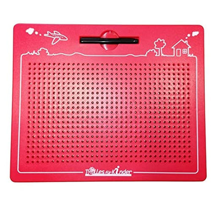 Great for kids Magnetic game for kids - Magnetic drawing board with balls and pen - Great activity for kids aged 3 and up - The magic magnet game for a stress-free car ride