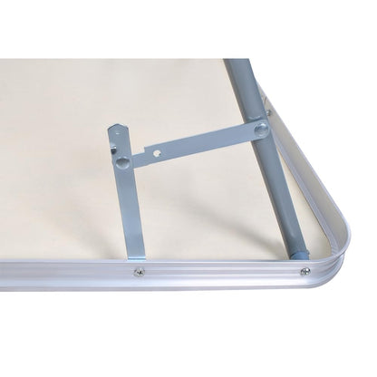 TRIZAND folding table for balcony kitchen market camping small collapsible loadable 20 kg multifunction table 80 x 60 cm white 23500