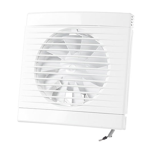 DOSPEL Bathroom Ventilator Room Fan 125mm - Improved Air Circulation - White Wall Vent Fan with Cover - Quiet Operation - for Bathroom, Kitchen, and Laundry Room