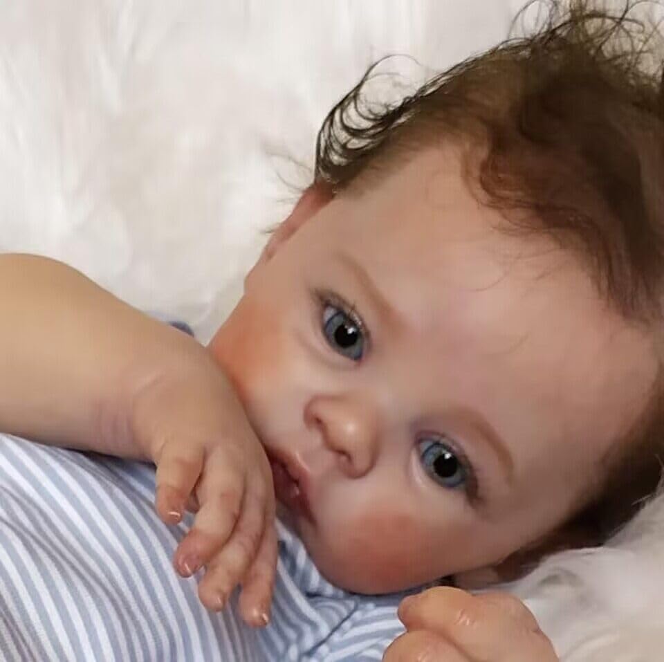 Scnbom Reborn Baby lifelike doll girl silicone doll like real toddler 50cm 20inches