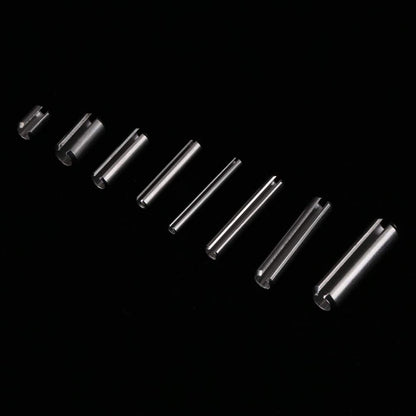 280pcs Tension Pins Split Cotter Pins M1.5 M2 M2.5 M3 M4 M5 M6 M8 Stainless Steel Spring Tension Sleeve Set with Box