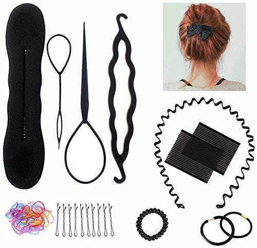 Practice Head, TopDirect 60cm/24 Inch 70% Real Hair Mannequin Head Wig Head Doll Head Hairdresser Head Training Heads with Stand + DIY Hair Accessories Styling, White