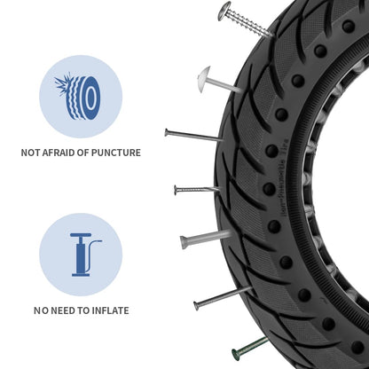 Set of 10x2.5 solid rubber tires 60/70-6.5 for Segway Ninebot Max G30 electric scooter 10 inch replacement wheels for Scooter (2 PCS)