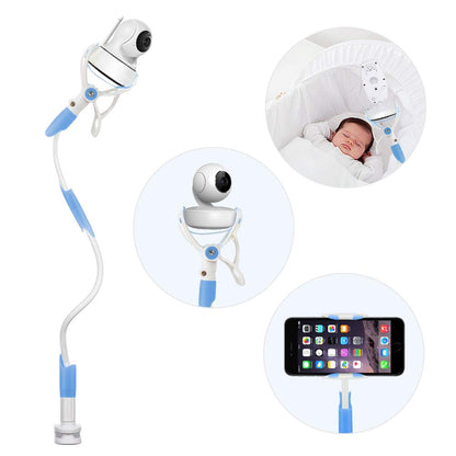 YIKANWEN Camera Mount, Universal Baby Monitor Holder, Phone Holder, Compatible with Most Baby Monitors (Blue)