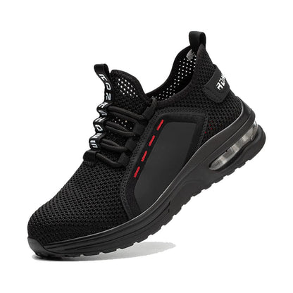 Rona Shoes Safety Shoes Work Shoes Steel Toe Shoes Lightweight Comfortable Sporty Protective Work Shoes Men Women Luna Black EU 36