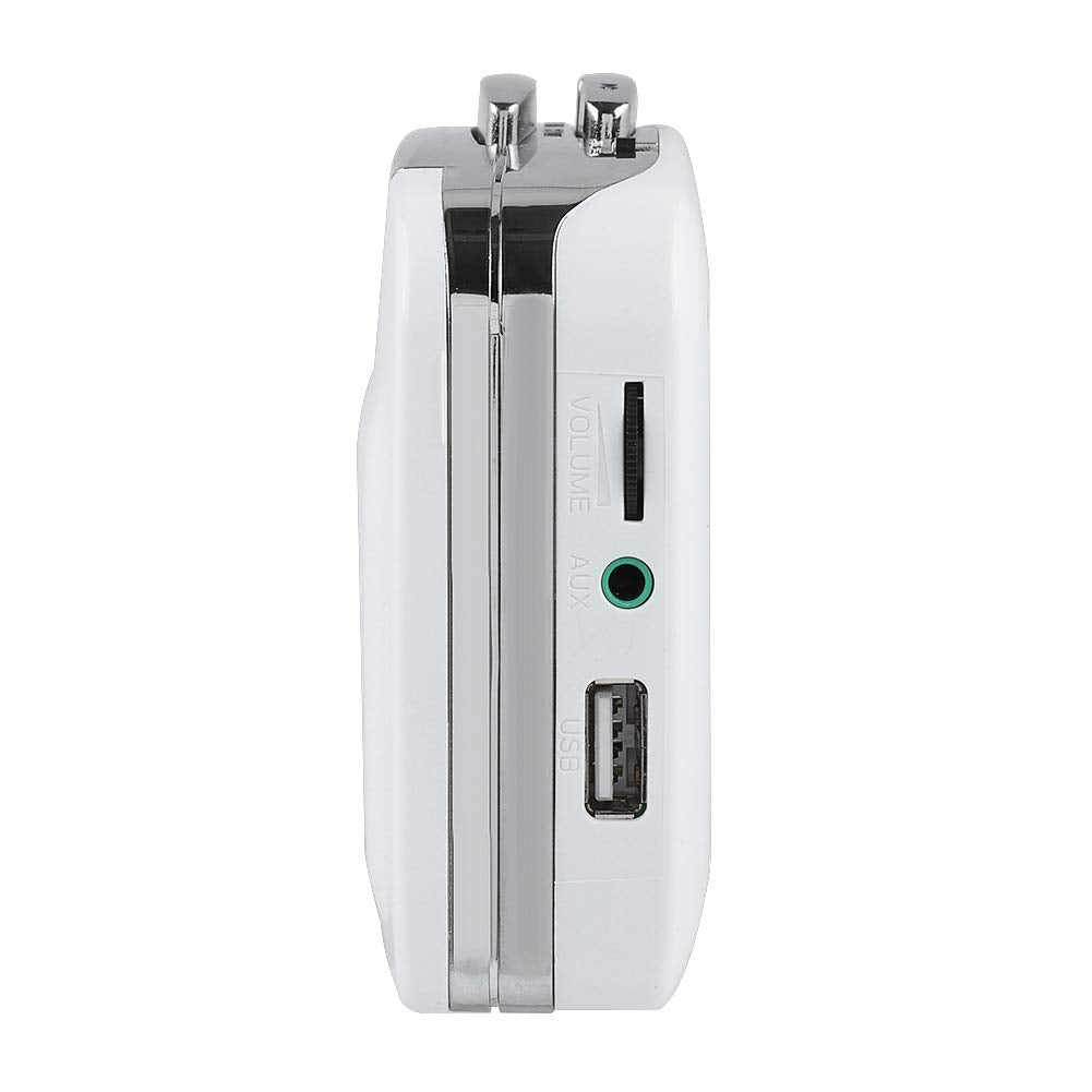 Standalone cassette player, USB cassette to MP3 converter directly onto USB disk audio music player with headphones.