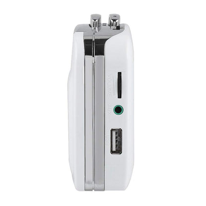 Standalone cassette player, USB cassette to MP3 converter directly onto USB disk audio music player with headphones.