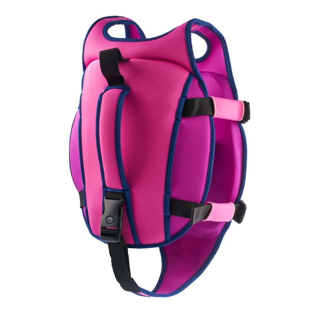 AQUASPHERE life jacket for babies and kids, boys and girls with adjustable buckles & safety straps, Purple, M (2-3Y)