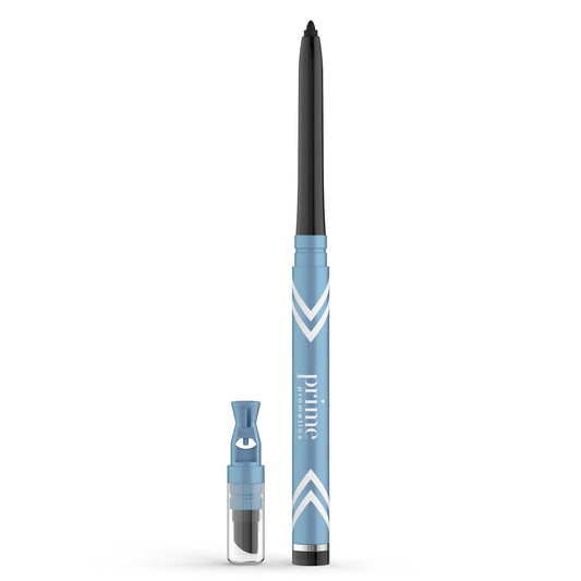 PRIME PROMETICS PrimeEyes Glide Eyeliner for mature women - waterproof, long-lasting, non-smudging - gel-cream texture, discreet sharpener and effective applicator (Black)