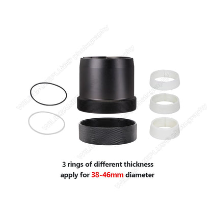 wildgameplus 38-46mm quick release adapter mount sleeve compatible with Pard NV007/NV007A/NV007V/Sytong HT-66 HT-77 accessories NV007-ADP46