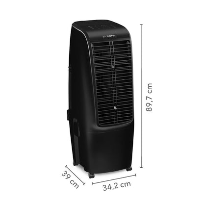 TROTEC Air Cooler with Water Cooling PAE 51 B - Portable 4-in-1 Air Cooler: air cooling, ventilation, air freshening, and air purification, 4 fan speeds, 20 l tank, room size up to 60m² / 150m³.