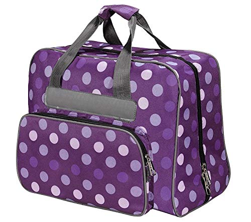 Baby Snap sewing machine bag 45x21x37 cm sturdy high-quality bag for transport and storage of household sewing machines (Multicolor Purple)