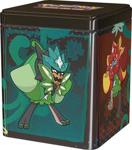 Pokémon Trading Card Game: Stack Tin Box Ogerpon - 3 booster packs & 2 sticker sheets (German version)