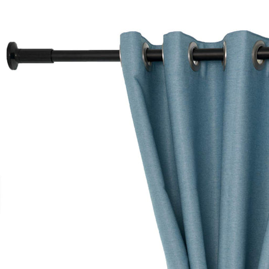 WHITNEY Extra Long Curtain Rod, No Drilling Required. Extendable Stainless Steel Curtain Rod for large windows, shower rooms, cabinets. 92-127cm.