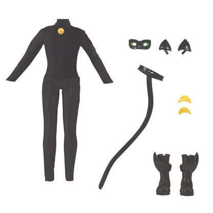 BANDAI - Miraculous - Miraculous Doll Cat Noir and Adrien - Fashion Doll 26 cm with 2 outfits - Miraculous Toy - Articulated Superhero Doll - Toy for Kids ages 4 and up - P50356