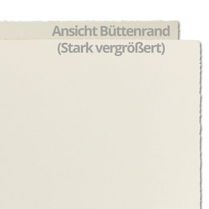 300 pieces of DIN A6 vintage cards, mould-made paper, 105 x 148 mm, natural white semi-matt finish - without fold - vellum surface - cards made of mould-made paper.