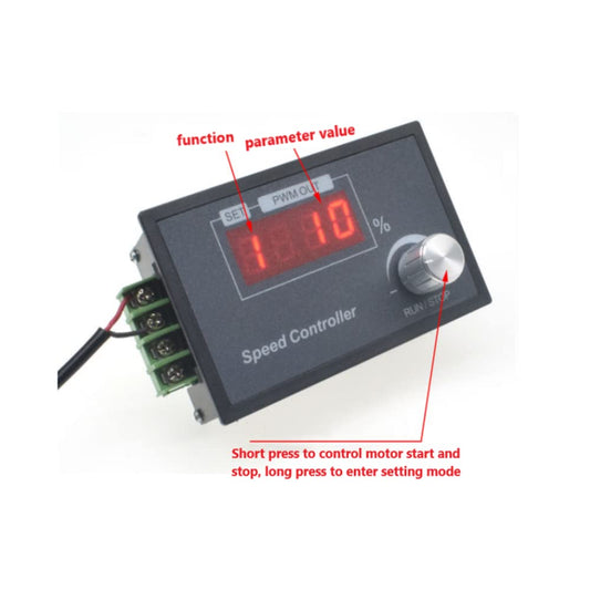 Aideepen PWM Motor Speed Controller, DC 6-60V 12V 24V 36V 48V 30A DC Motor Speed Controller, Adjustable Speed Continuous Controller Motor Knob