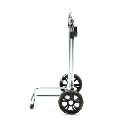 Andersen shopping trolley Scala with bag Vara white, 50 liters volume, steel frame.