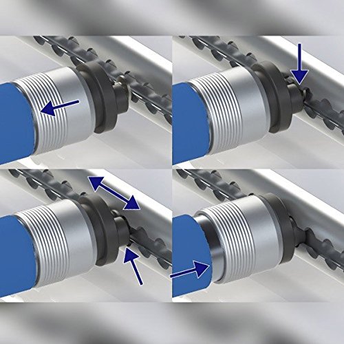 Airline beam - barrier for airline rails 1500-2200 mm - coating blue