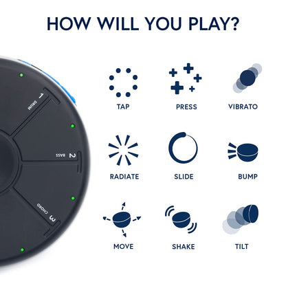 Artiphon Orba portable synthesizer looper MIDI controller for on-the-go, Black & Travel Case for the Orba synthesizer looper MIDI controller transport bag softshell, Black