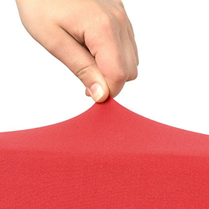 Beautissu Elegant Stretch Cover Set 3pcs. Victoria - Elastic covers for beer tent set 220x70 cm - Festive cover beer table + 2 beer bench - Beer tent set covers in red