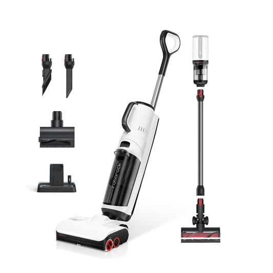 Roborock Dyad Pro Combo 5-in-1 Wet Dry Vacuum Wireless 17000Pa Mop with Battery Vacuum for carpet cleaning, electric mini brush and 2 cleaning heads, APP, voice control.