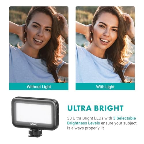 Movo uVlogger Android/USB-C/iPhone 15 compatible Vlogging Kit with full-size tripod - YouTube starter kit for content creators - Accessories: tripods, phone holder, light, shotgun microphone