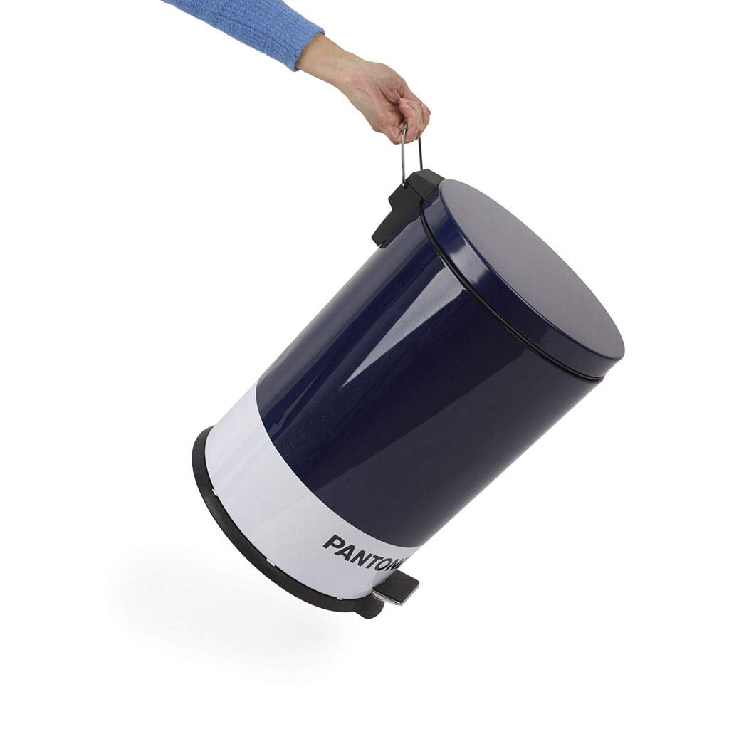 Balvi Trash Can Blue Color 20L Bucket Capacity for kitchen, bedroom, or office with pedal. Beautiful and functional.